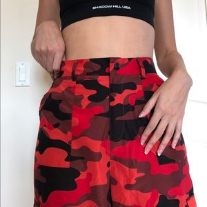 RED CAMO PANTS